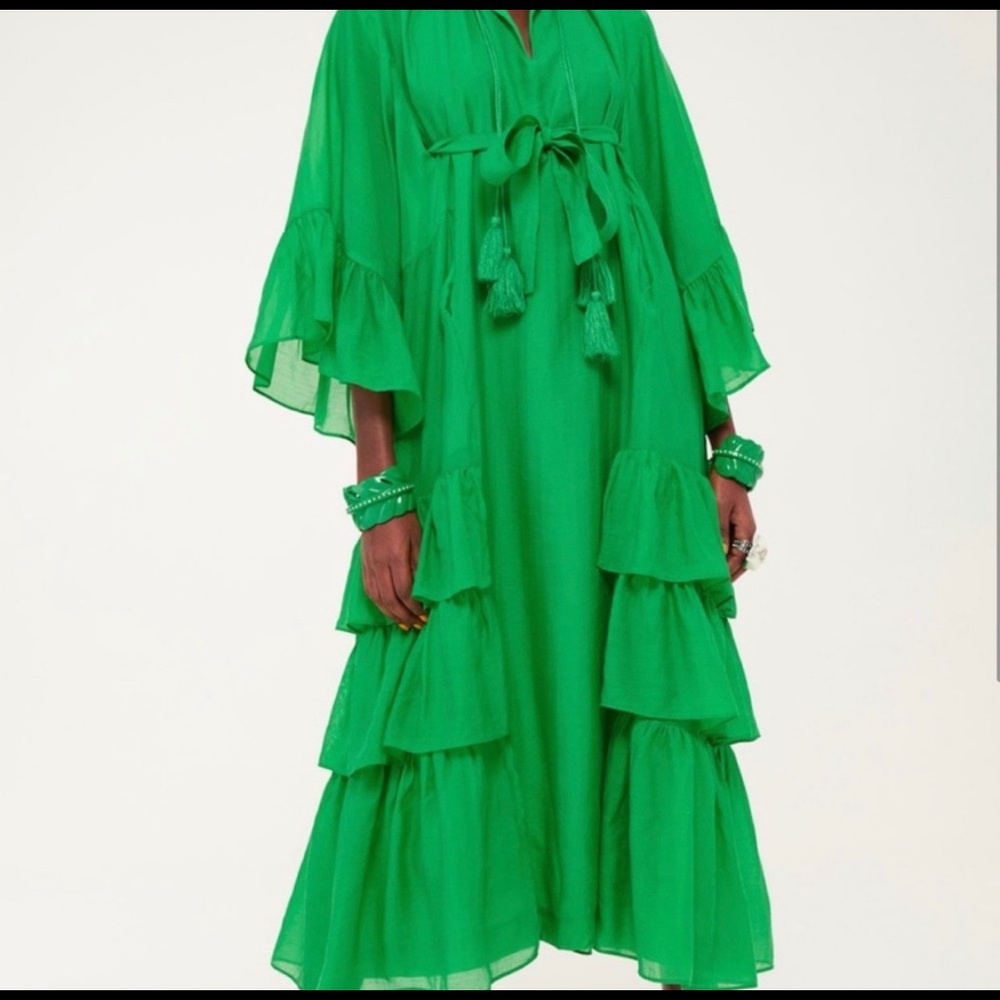 Iris Apfel x H&M HM 70’s Green Maxi Kaftan Dress Size XXL/18/20 NWT